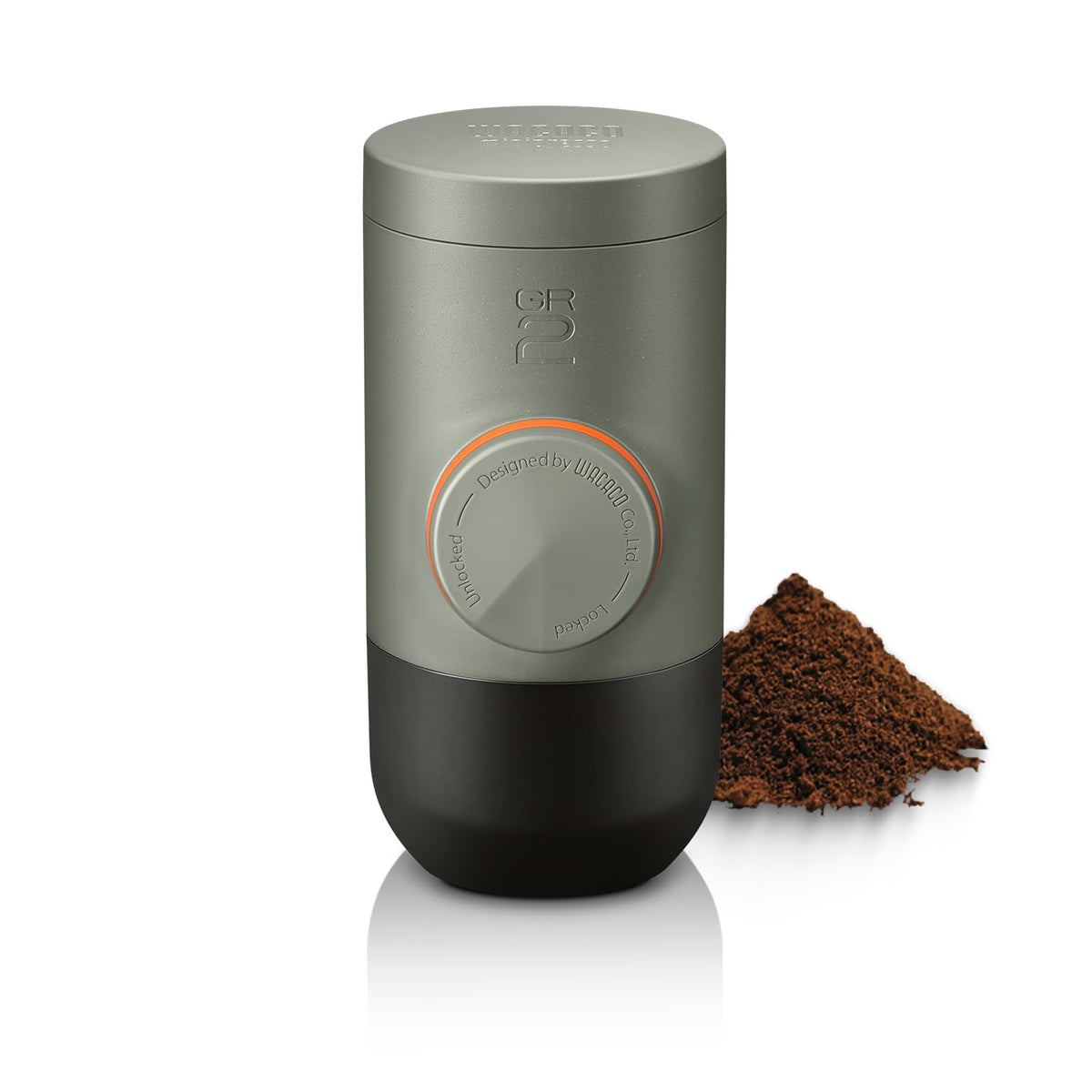 Wacaco Minipresso GR, Portable Espresso Machine, Compatible Ground Coffee, Hand Coffee Maker, Travel Gadgets, Manually Operated, Perfect for Camping, Hiking