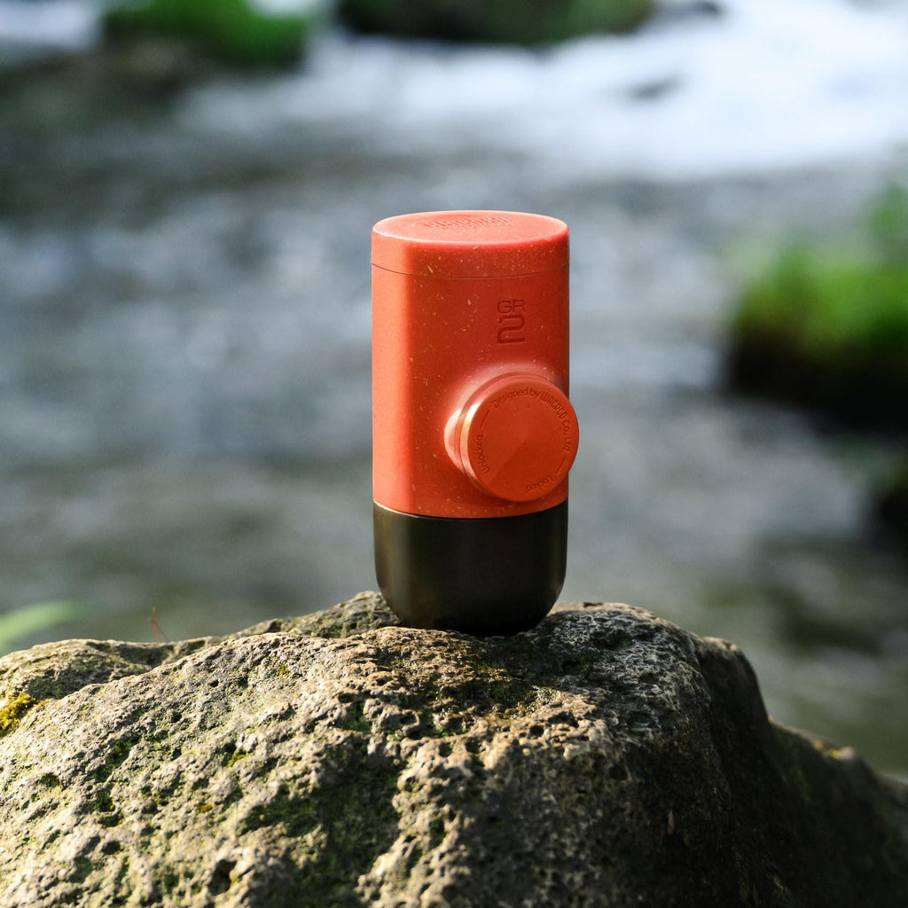 Wacaco Minipresso GR, Portable Espresso Machine, Compatible Ground Coffee, Hand Coffee Maker, Travel Gadgets, Manually Operated, Perfect for Camping, Hiking
