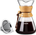 Cosori Pour Over Coffee Maker, Double Layer Stainless Steel Filter, 8cup