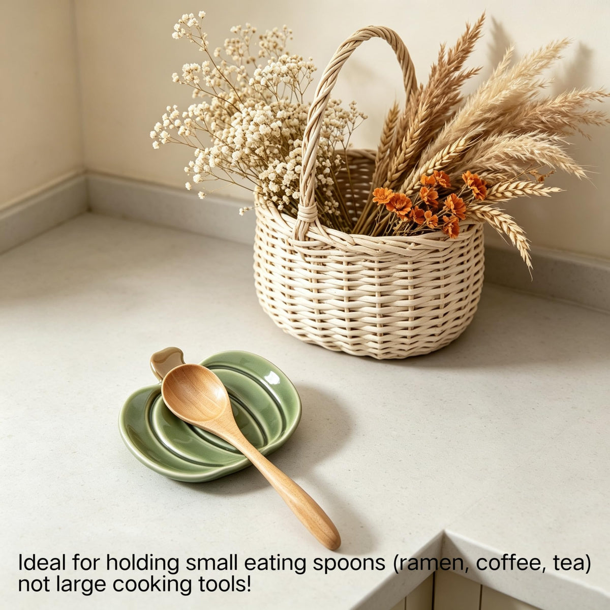 Maple Leaf Coffee Spoon Rest, Orange, Set of 3