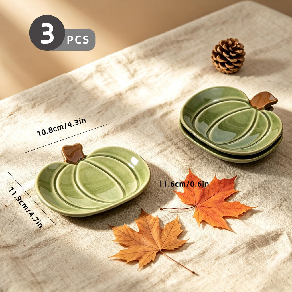 Maple Leaf Coffee Spoon Rest, Orange, Set of 3