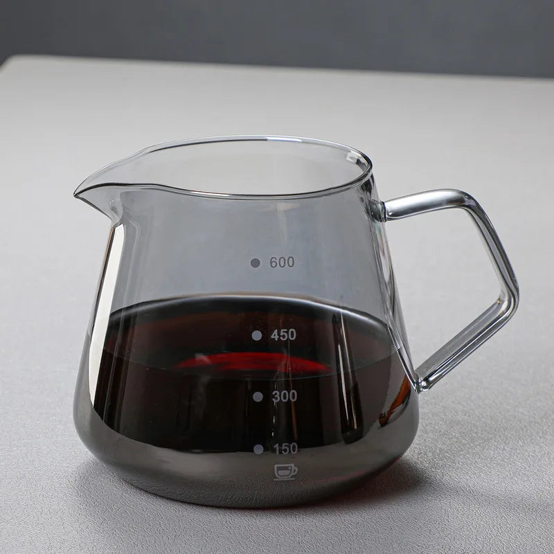 Glass Pour Over Coffee Maker Set with Carafe & Reusable Dripper – 300 mL / 600 mL