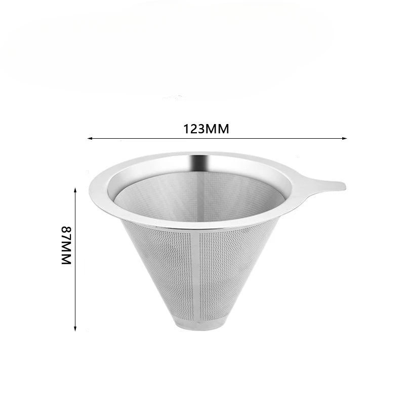 Pour Over Fine Mesh Stainless Steel Coffee Dripper