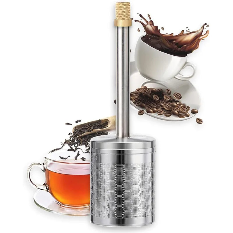 FinalPress Portable Coffee And Loose Leaf Tea Infuser