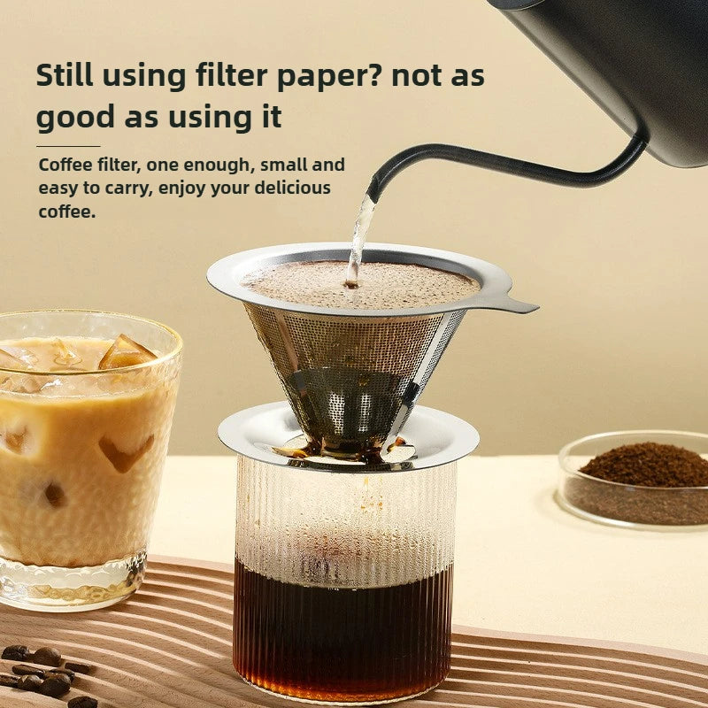Pour Over Fine Mesh Stainless Steel Coffee Dripper