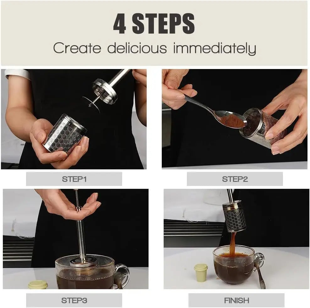 FinalPress Portable Coffee And Loose Leaf Tea Infuser