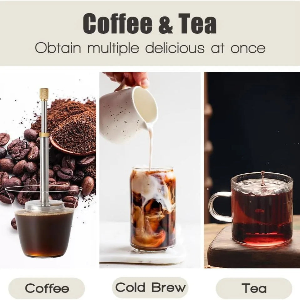 FinalPress Portable Coffee And Loose Leaf Tea Infuser