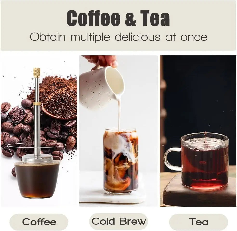 FinalPress Portable Coffee And Loose Leaf Tea Infuser