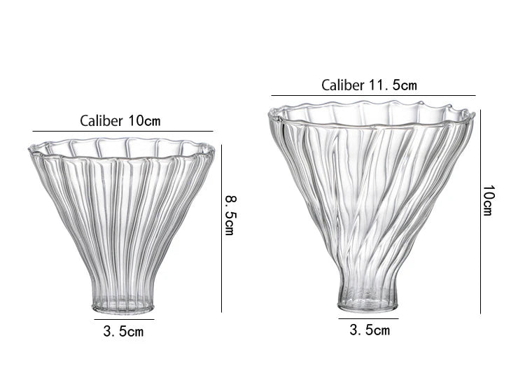 Glass Pour Over Coffee Maker Set with Carafe & Reusable Dripper – 300 mL / 600 mL