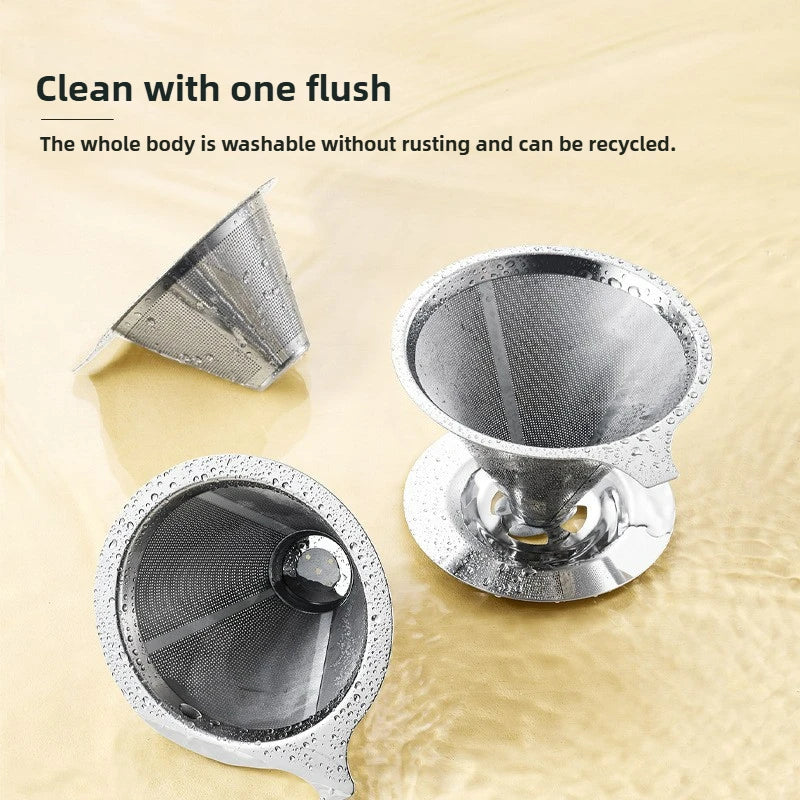 Pour Over Fine Mesh Stainless Steel Coffee Dripper