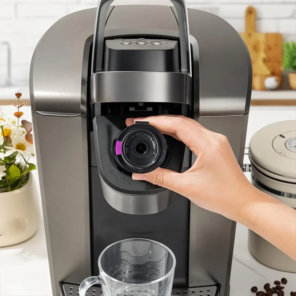 Reusable K-Cup Coffee Pods with Stainless Steel Filters – 4 Pack