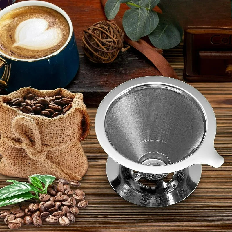 Pour Over Fine Mesh Stainless Steel Coffee Dripper