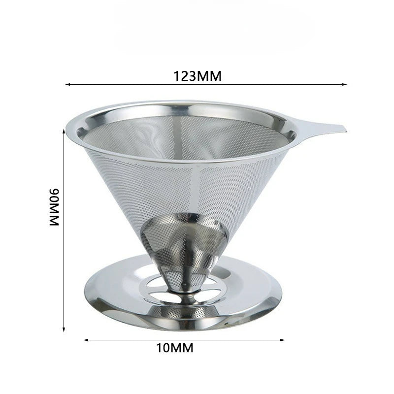 Pour Over Fine Mesh Stainless Steel Coffee Dripper