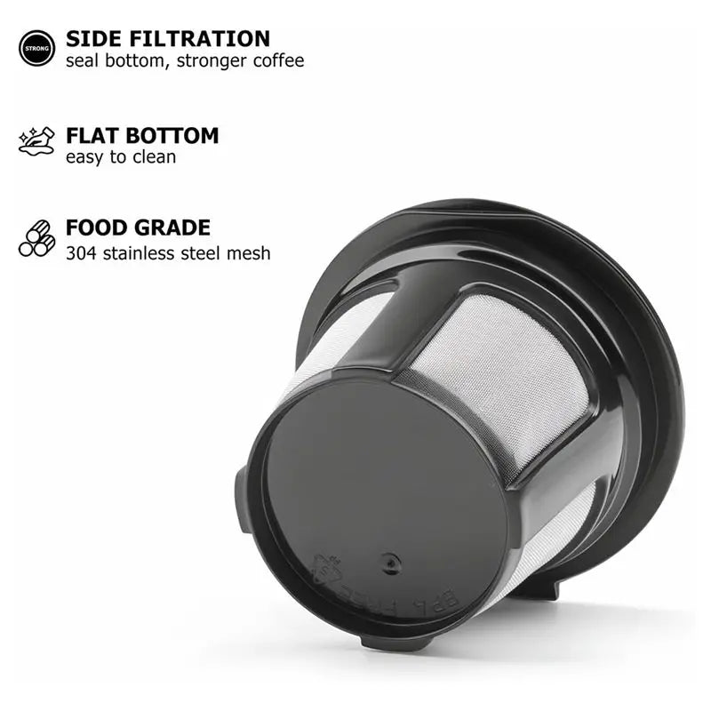 Reusable K-Cup Coffee Pods with Stainless Steel Filters – 4 Pack